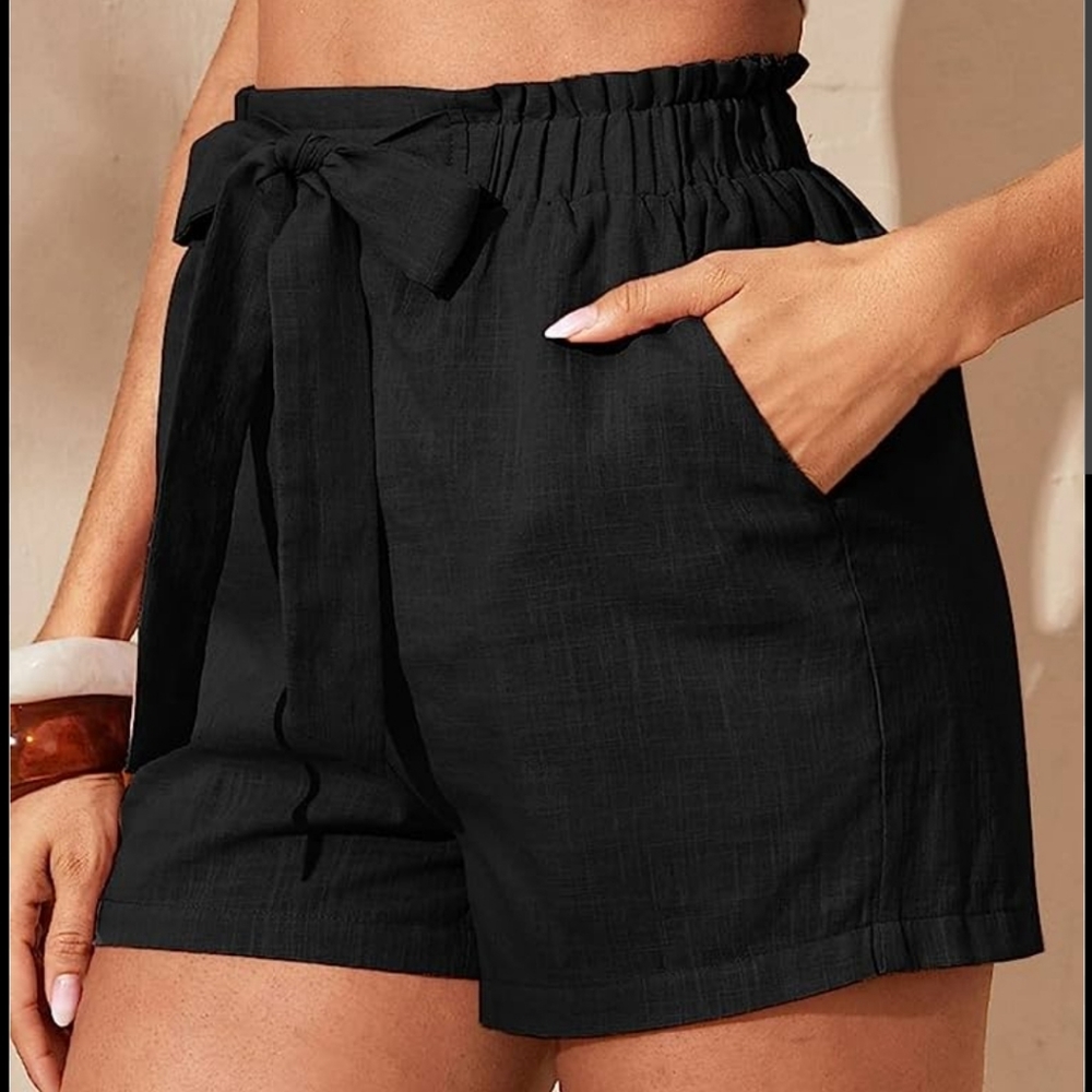 NWT High Waisted Tie Shorts